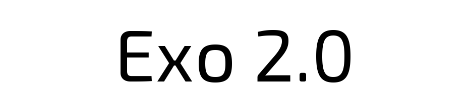 Exo 2.0 cкачати шрифт безкоштовно
